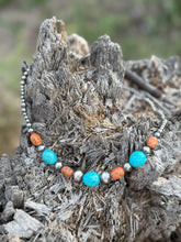 Load image into Gallery viewer, Western Coral Apple Beaded Necklace