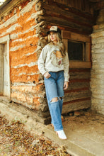 Load image into Gallery viewer, Western Santa Graphic Sweatshirt