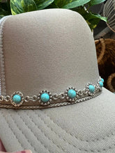Load image into Gallery viewer, Western Turquoise Hat Chain