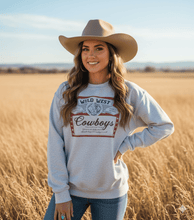 Load image into Gallery viewer, Wild West Cowboys Western Beer Logo Graphic Sweatshirt