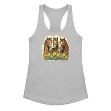 Load image into Gallery viewer, Horse Trio Women’s Fitted Racerback Tank Top