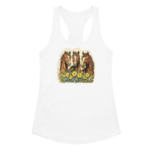 Load image into Gallery viewer, Horse Trio Women’s Fitted Racerback Tank Top