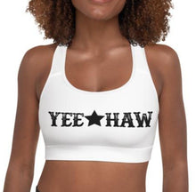 Load image into Gallery viewer, Ready To Ship Yeehaw Padded Sports Bra Size Small