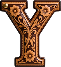 Load image into Gallery viewer, Monogrammed Initial Western Leather Look Saddle Longhorn Cowboy Cowgirl Kitchen Dish Towels Made in America