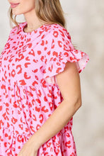 Load image into Gallery viewer, Double Take Short Flounce Sleeve Tiered Dress