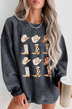 Load image into Gallery viewer, Cowboy Hat & Boot Graphic Sweatshirt