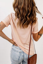 Load image into Gallery viewer, Graphic Cuffed Sleeve Round Neck T-Shirt