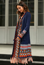 Load image into Gallery viewer, Bohemian Tassel Hem Open Front Duster Cardigan