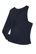 Load image into Gallery viewer, Cutout One-Shoulder Ribbed Top