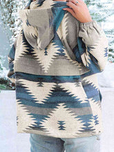 Load image into Gallery viewer, Geometric Quarter-Zip Hoodie