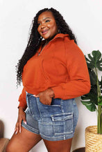Load image into Gallery viewer, Double Take Half-Zip Long Sleeve Hoodie