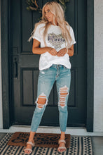 Load image into Gallery viewer, MAMA Leopard Heart Graphic Tee Shirt
