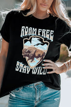 Load image into Gallery viewer, ROAM FREE STAY WILD Graphic Tee