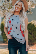 Load image into Gallery viewer, Star Print Slit Tank