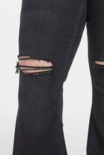 Load image into Gallery viewer, BAYEAS Full Size High Waist Distressed Raw Hem Flare Jeans