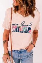 Load image into Gallery viewer, ONE LOVED MAMA Floral Graphic Tee