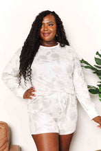 Load image into Gallery viewer, Double Take Floral Long Sleeve Top and Shorts Loungewear Set