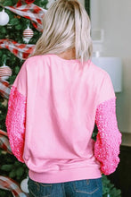 Load image into Gallery viewer, LOVE Sequin Dropped Shoulder Sweatshirt