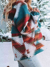 Load image into Gallery viewer, Geometric Quarter-Zip Hoodie