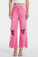 Load image into Gallery viewer, BAYEAS Full Size High Waist Distressed Raw Hem Jeans