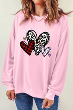 Load image into Gallery viewer, Heart Round Neck Dropped Shoulder Sweatshirt
