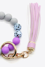 Load image into Gallery viewer, Multicolored Beaded Fringe Keychain