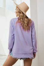 Load image into Gallery viewer, Side Slit Drop Shoulder Sweatshirt