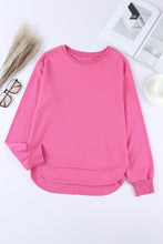 Load image into Gallery viewer, Side Slit Drop Shoulder Sweatshirt