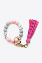 Load image into Gallery viewer, Multicolored Beaded Fringe Keychain