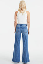 Load image into Gallery viewer, BAYEAS Full Size High Waist Button-Fly Raw Hem Wide Leg Jeans