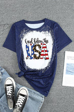 Load image into Gallery viewer, GOD BLESS THE USA Printed Tee Shirt