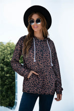 Load image into Gallery viewer, Full Size Printed Quarter-Snap Drop Shoulder Hoodie