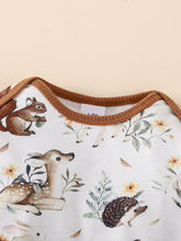 Load image into Gallery viewer, Baby Printed Bodysuit and Waffle-Knit Joggers Set