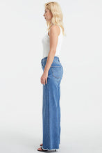 Load image into Gallery viewer, BAYEAS Full Size High Waist Button-Fly Raw Hem Wide Leg Jeans