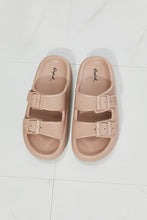 Load image into Gallery viewer, Qupid Comfy Casual Rubber Slide Sandal in Dust Storm