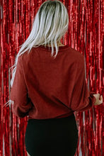 Load image into Gallery viewer, Heart Letter Graphic Round Neck Sweatshirt