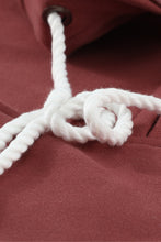 Load image into Gallery viewer, Half Zip Patch Pocket Drawstring Hoodie