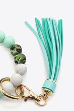 Load image into Gallery viewer, Multicolored Beaded Fringe Keychain