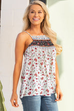 Load image into Gallery viewer, Floral Frill Trim Cami Top