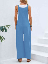 Load image into Gallery viewer, Full Size Wide Leg Overalls with Pockets