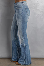 Load image into Gallery viewer, High Waist Flare Jeans with Pockets