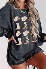 Load image into Gallery viewer, Cowboy Hat & Boot Graphic Sweatshirt