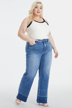 Load image into Gallery viewer, BAYEAS Full Size High Waist Cat's Whisker Wide Leg Jeans