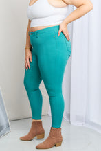 Load image into Gallery viewer, YMI Jeanswear Kate Hyper-Stretch Full Size Mid-Rise Skinny Jeans in Sea Green