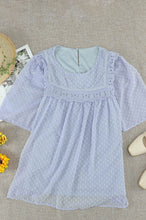 Load image into Gallery viewer, Flutter Sheer Sleeves Babydoll Top