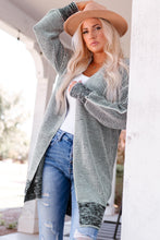 Load image into Gallery viewer, Heathered Open Front Longline Cardigan