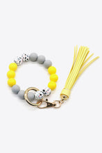 Load image into Gallery viewer, Multicolored Beaded Fringe Keychain