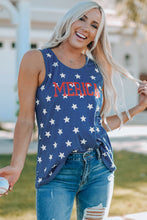 Load image into Gallery viewer, Star Print Round Neck Tank