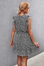 Load image into Gallery viewer, Ditsy Floral Ruffled V-Neck Dress