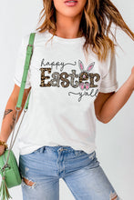 Load image into Gallery viewer, HAPPY EASTER Y'ALL Graphic Round Neck Tee